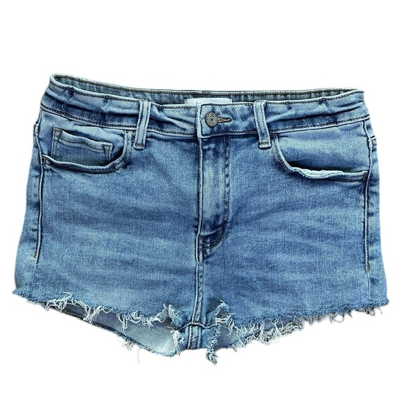 Veveret Pants - VERVET LA Distressed Denim Cutoff Shorts Size Large